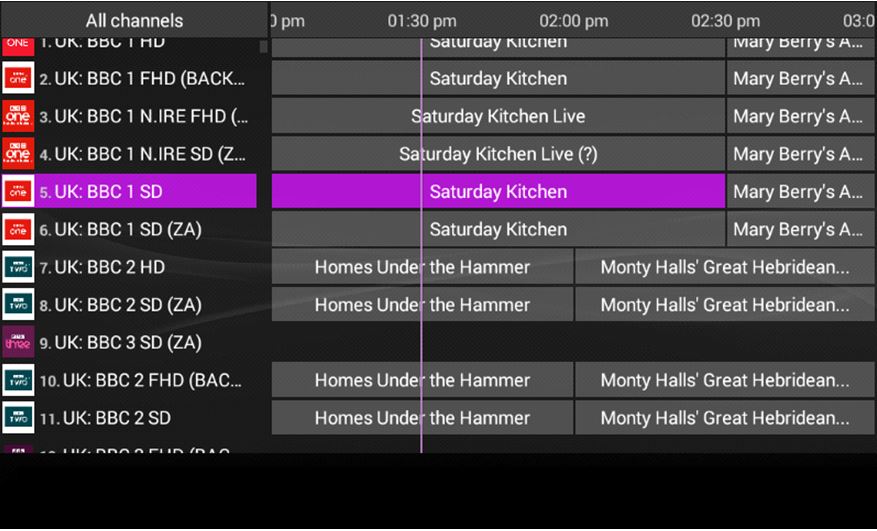 Electronic Program Guide